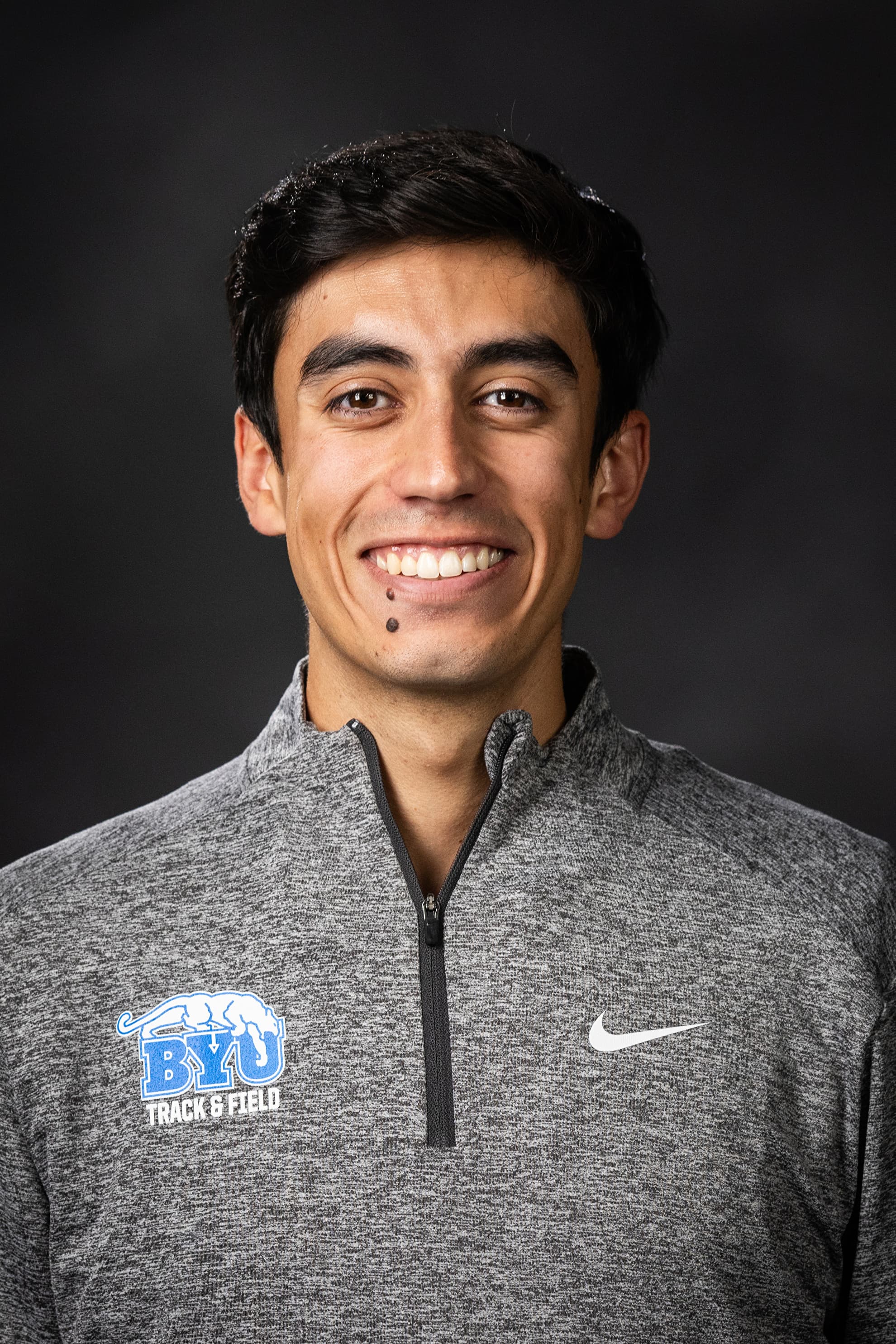 James Corrigan on the official BYU men's track and field roster page.